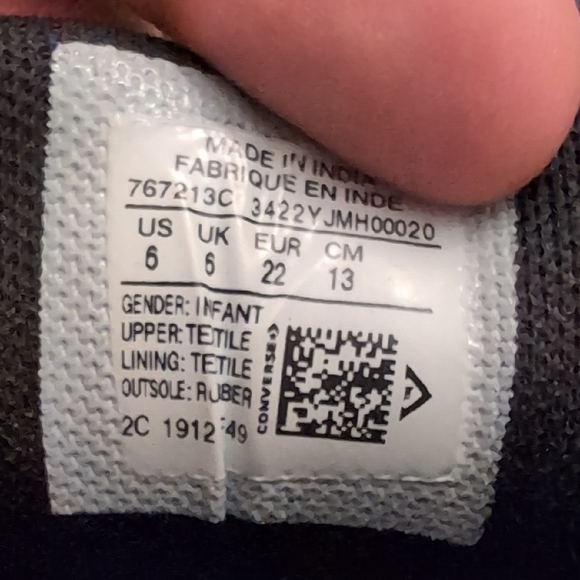 Converse Kids Black And Camo High-Top Toddler Shoes - Picture 4 of 4